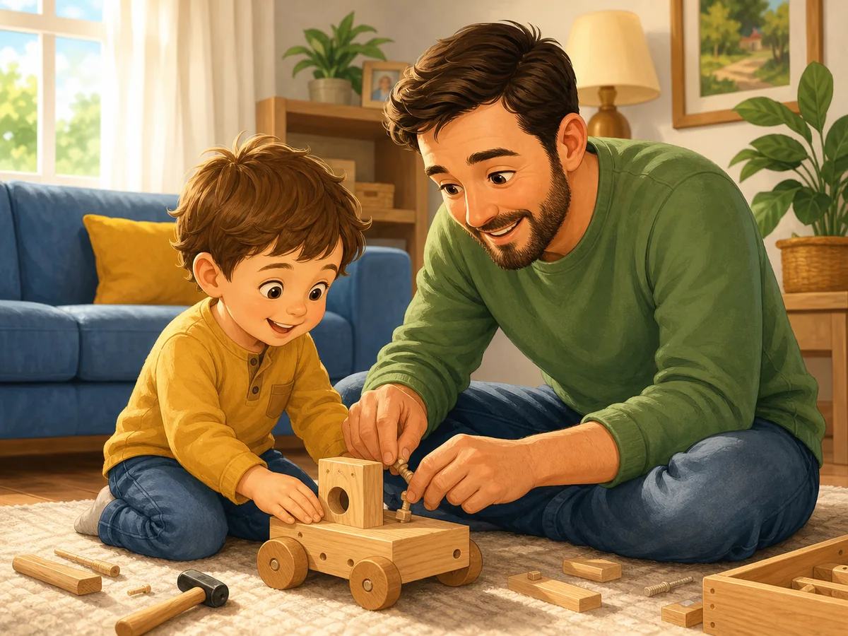 Father with a child