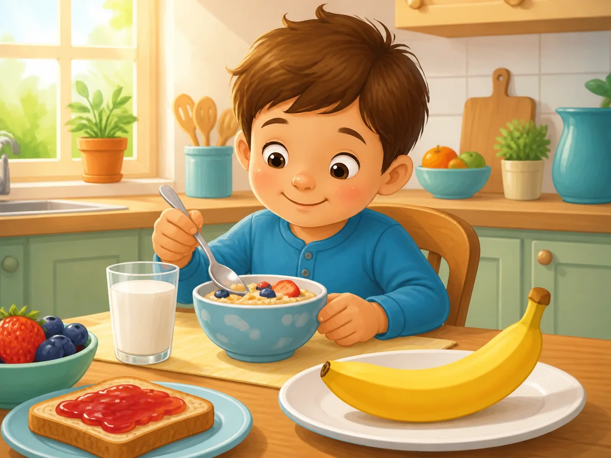 Yellow banana on a plate