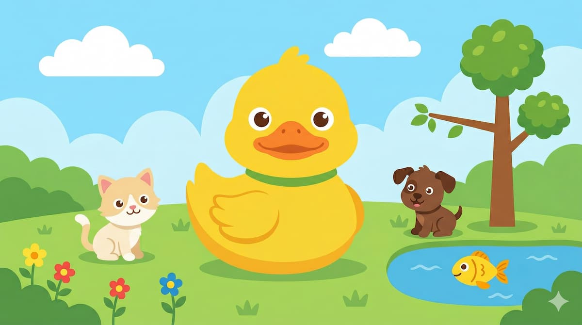 Duck with other animals