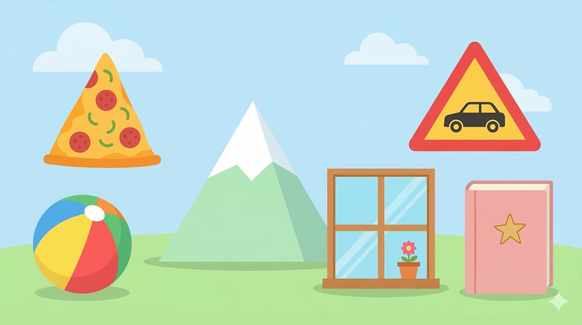 Objetos con forma de triángulo