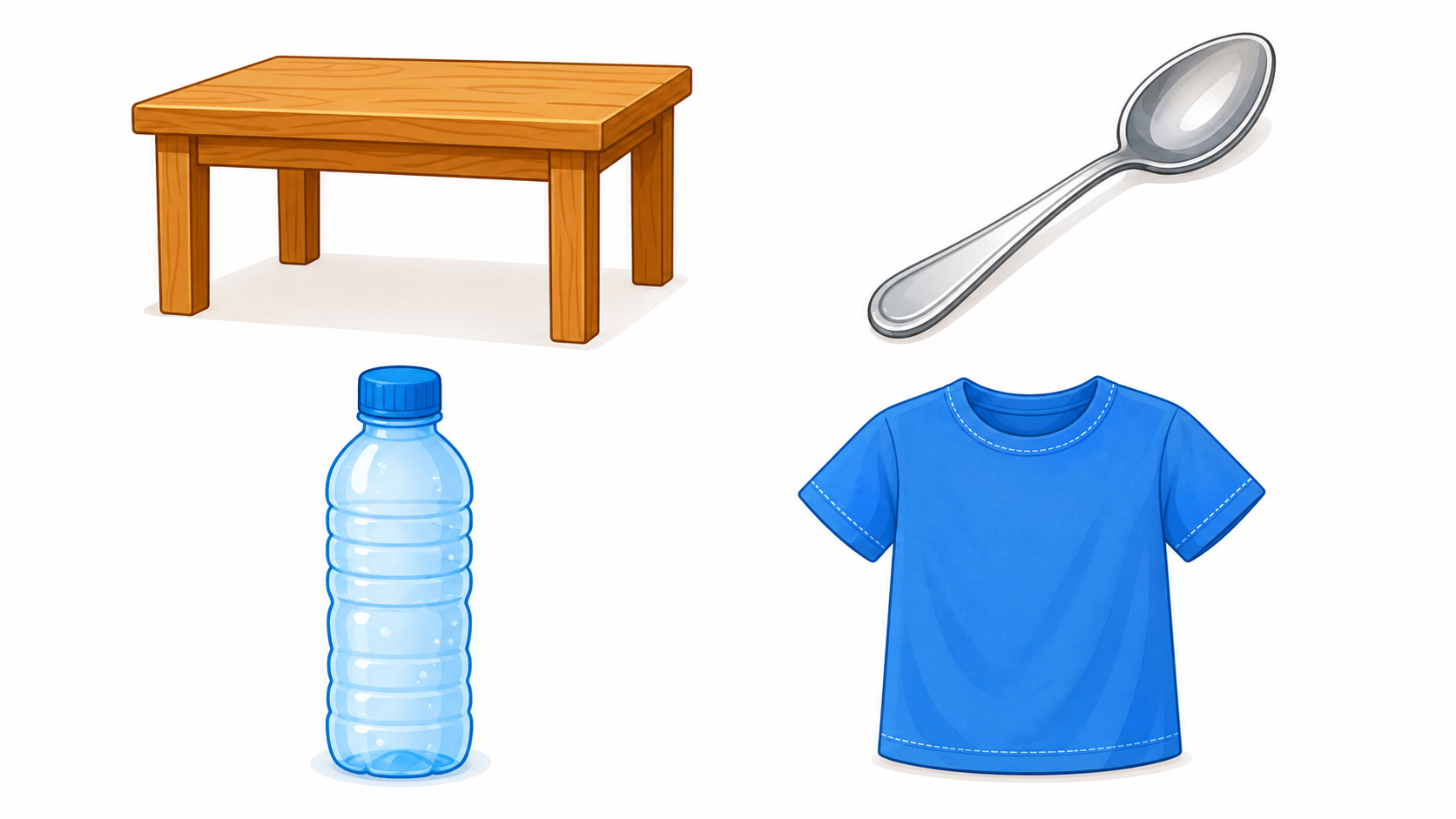 Los materiales de los objetos