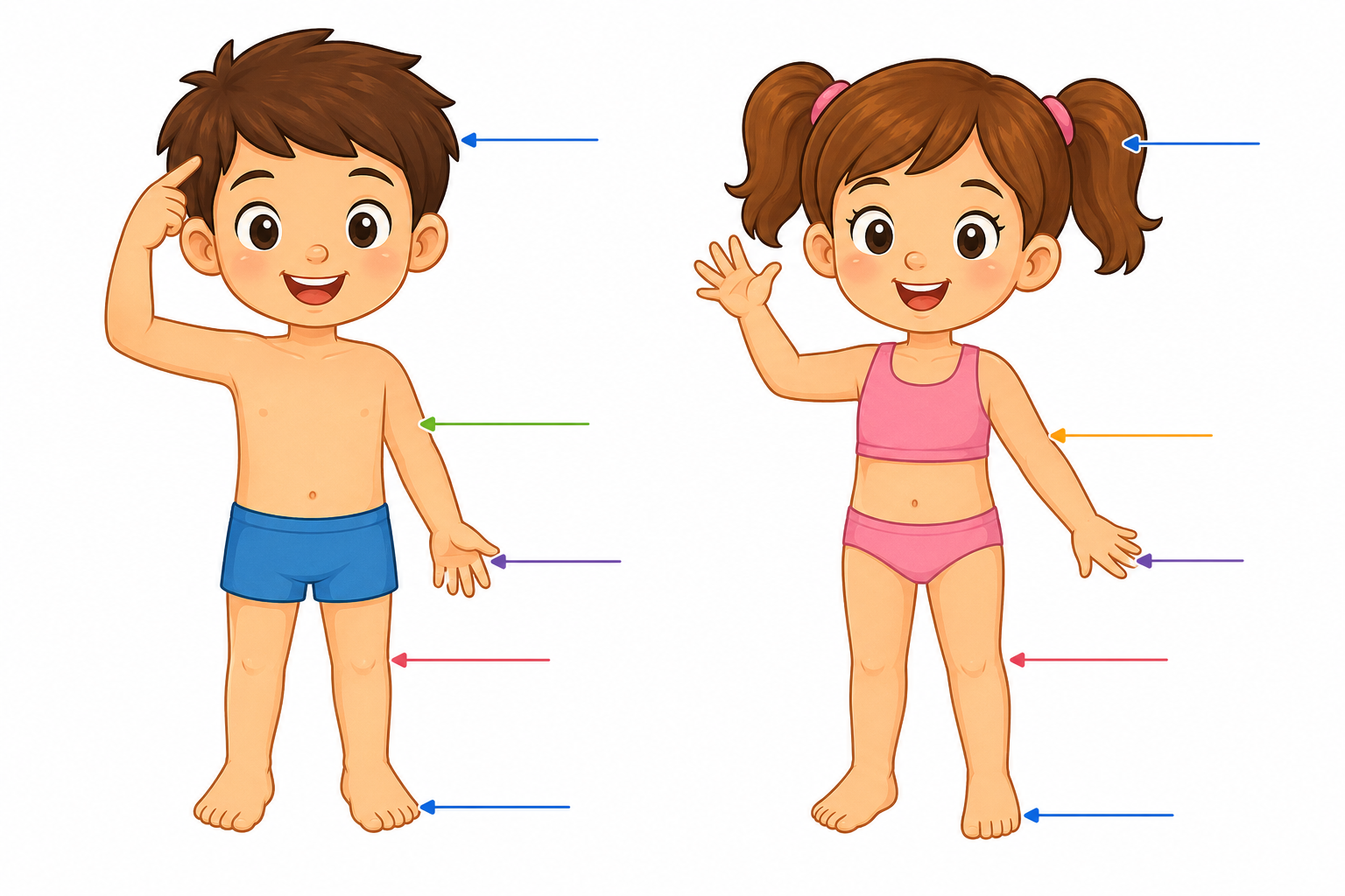 Las partes del cuerpo