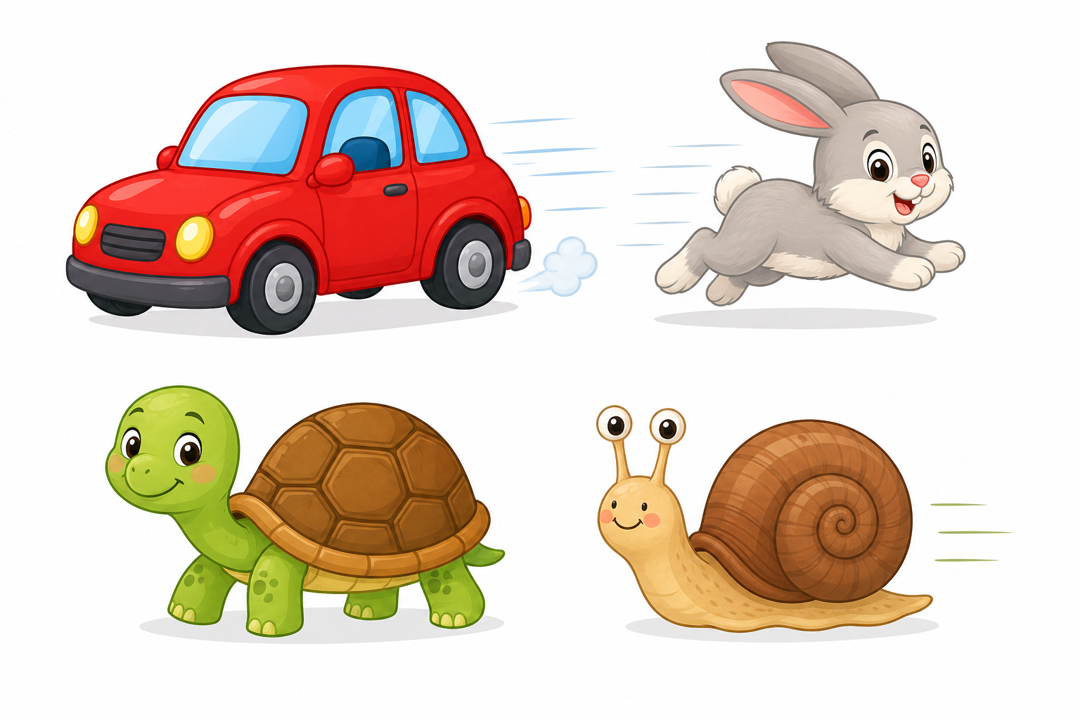 El movimiento: rápido y lento