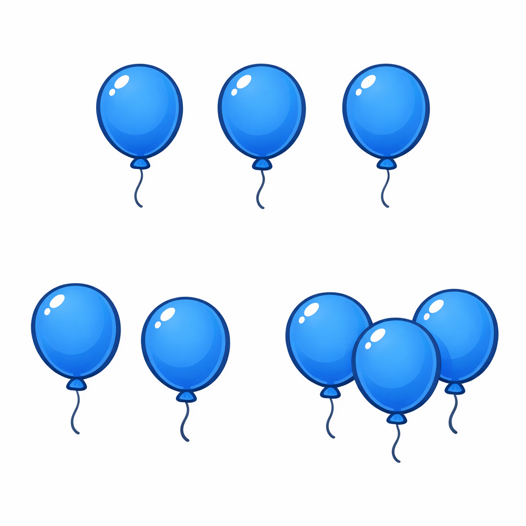 Seven balloons