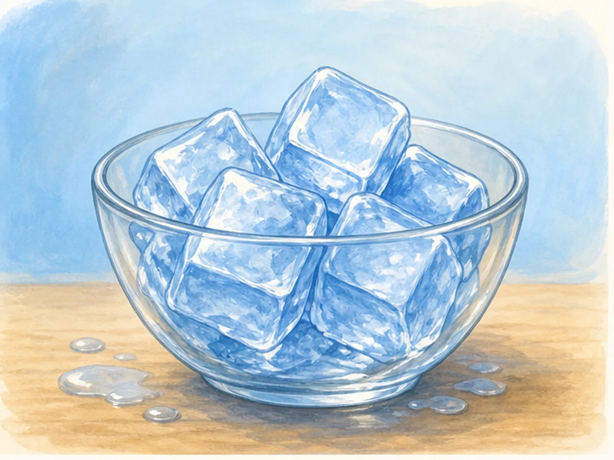 Cubitos de hielo solidos
