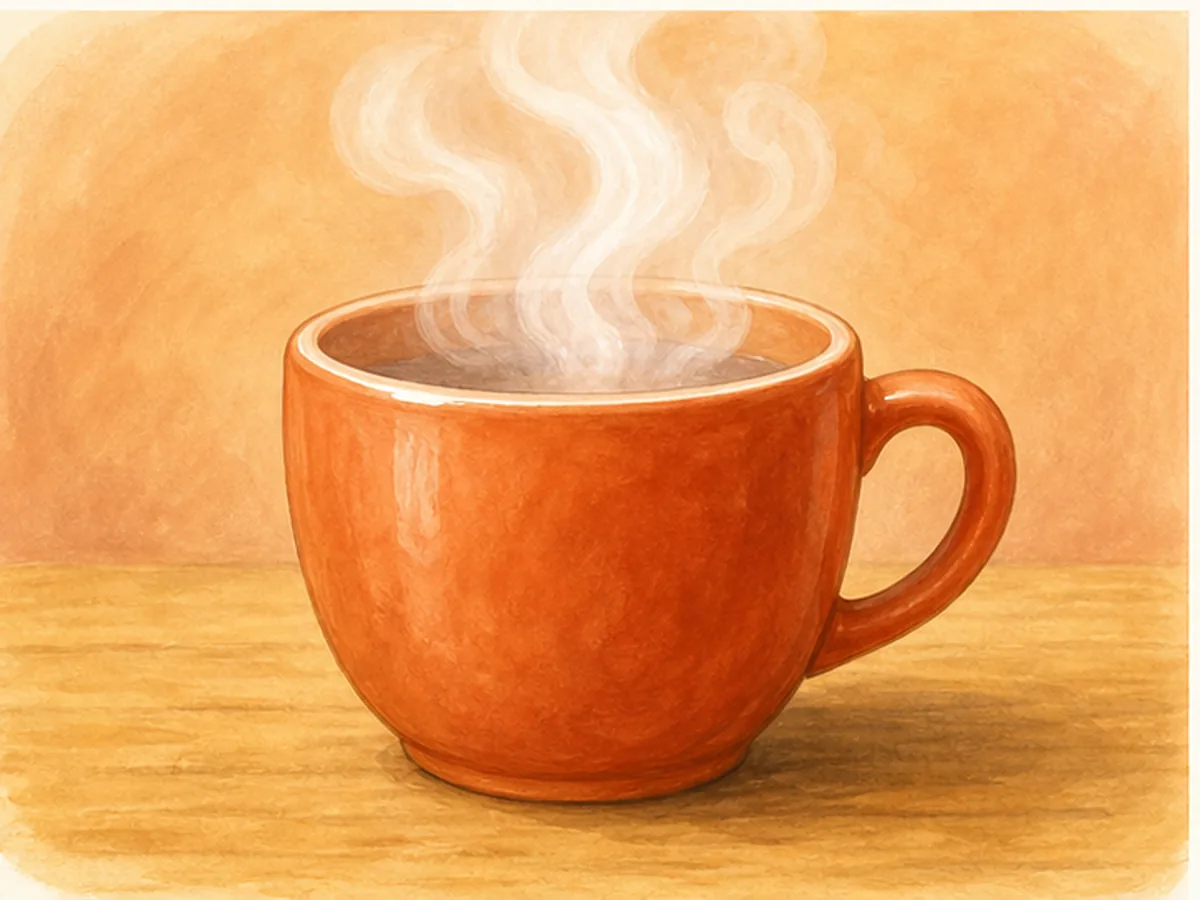 Vapor saliendo de una taza