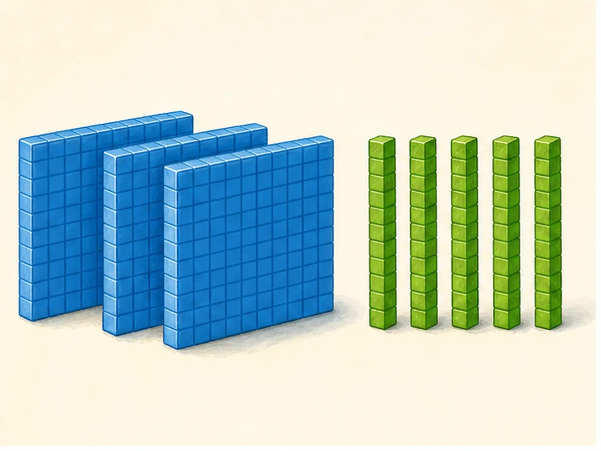 Representación con bloques base diez