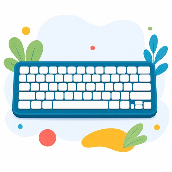 Ilustración de un teclado de ordenador