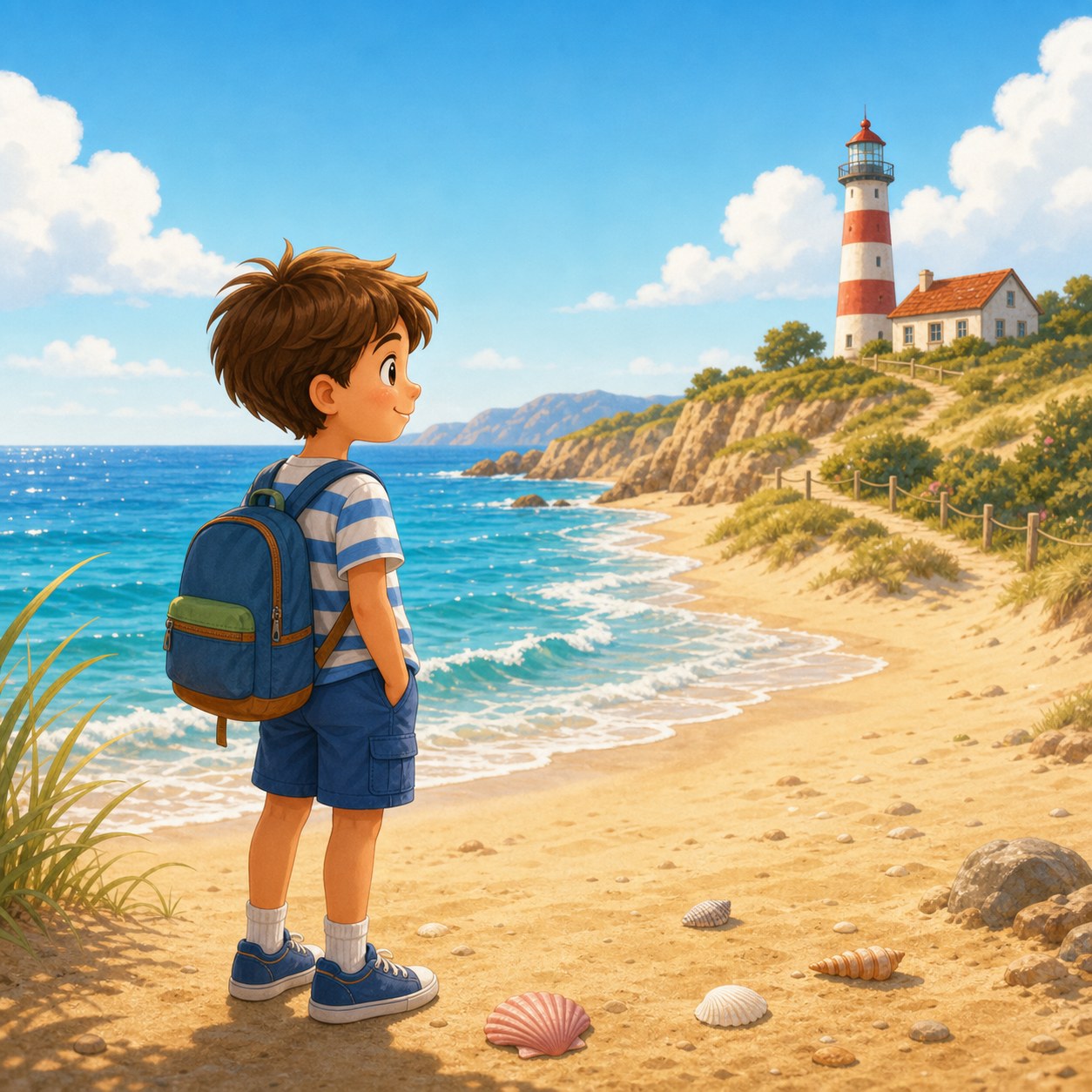 Paisaje de costa con playa