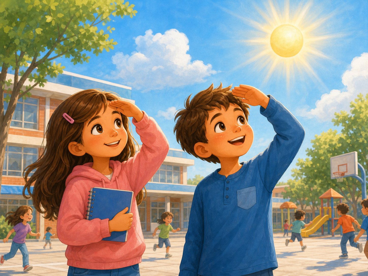 Dia soleado en el colegio